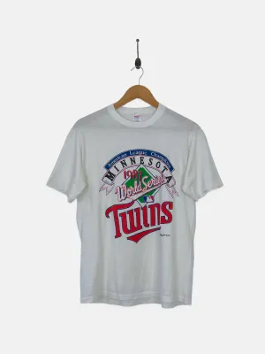 1987 Minnesota Twins MLB USA Made Vintage T-Shirt Size 8