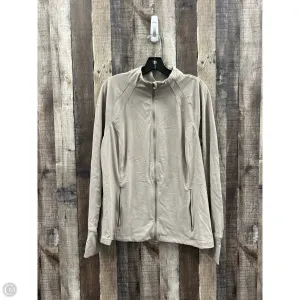 Athletic Jacket By Avia In Taupe, Size: 3x