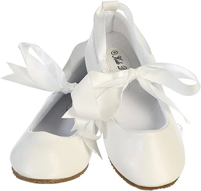 Baby Ballerina Ribbon Shoes - White