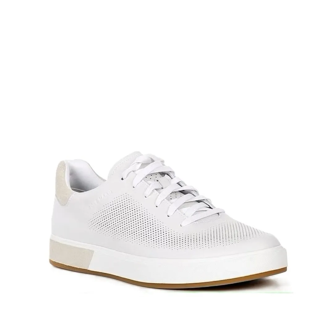 Cole Haan Men's Grandpro Angleace Optic White / Silver Birch Sneakers Shoes