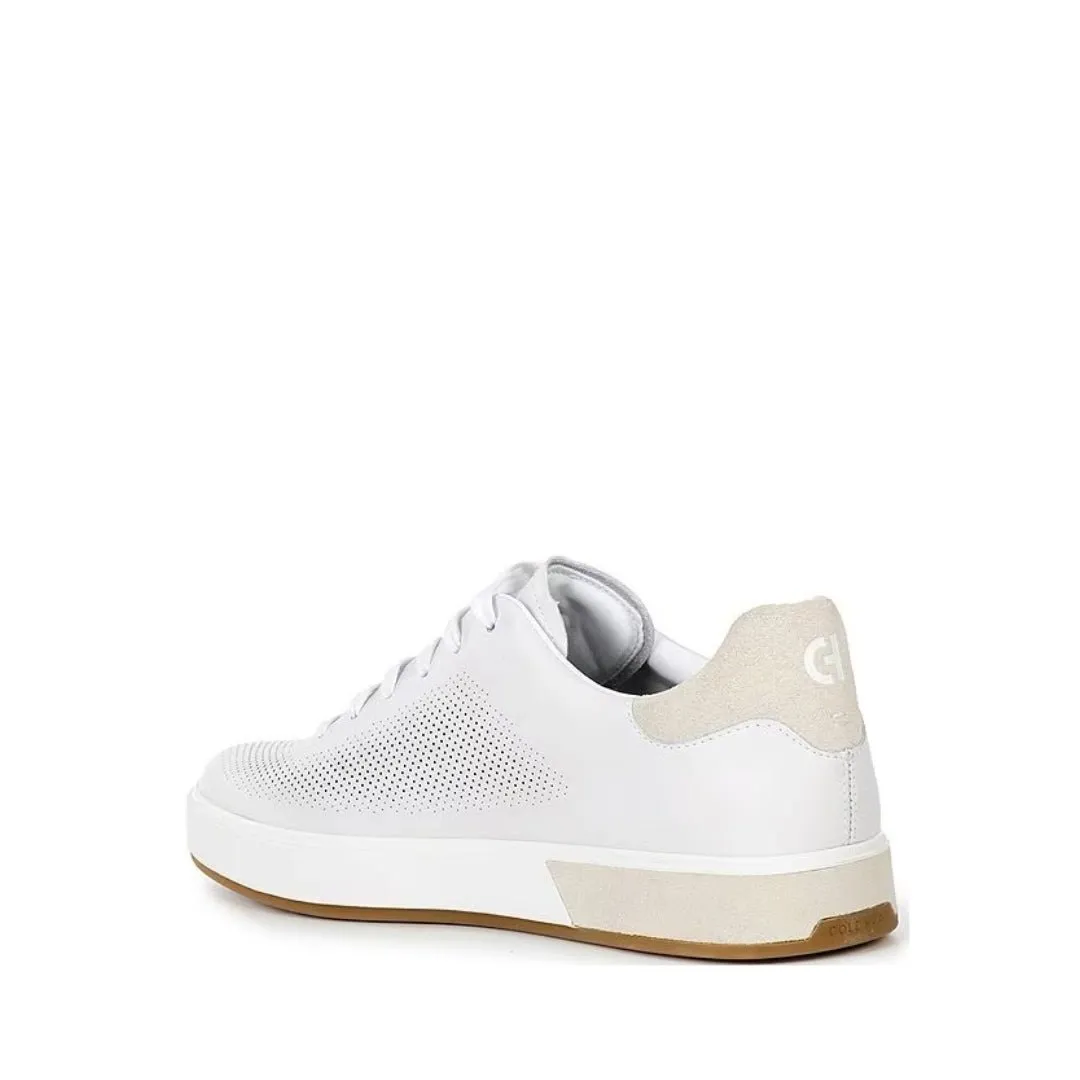 Cole Haan Men's Grandpro Angleace Optic White / Silver Birch Sneakers Shoes