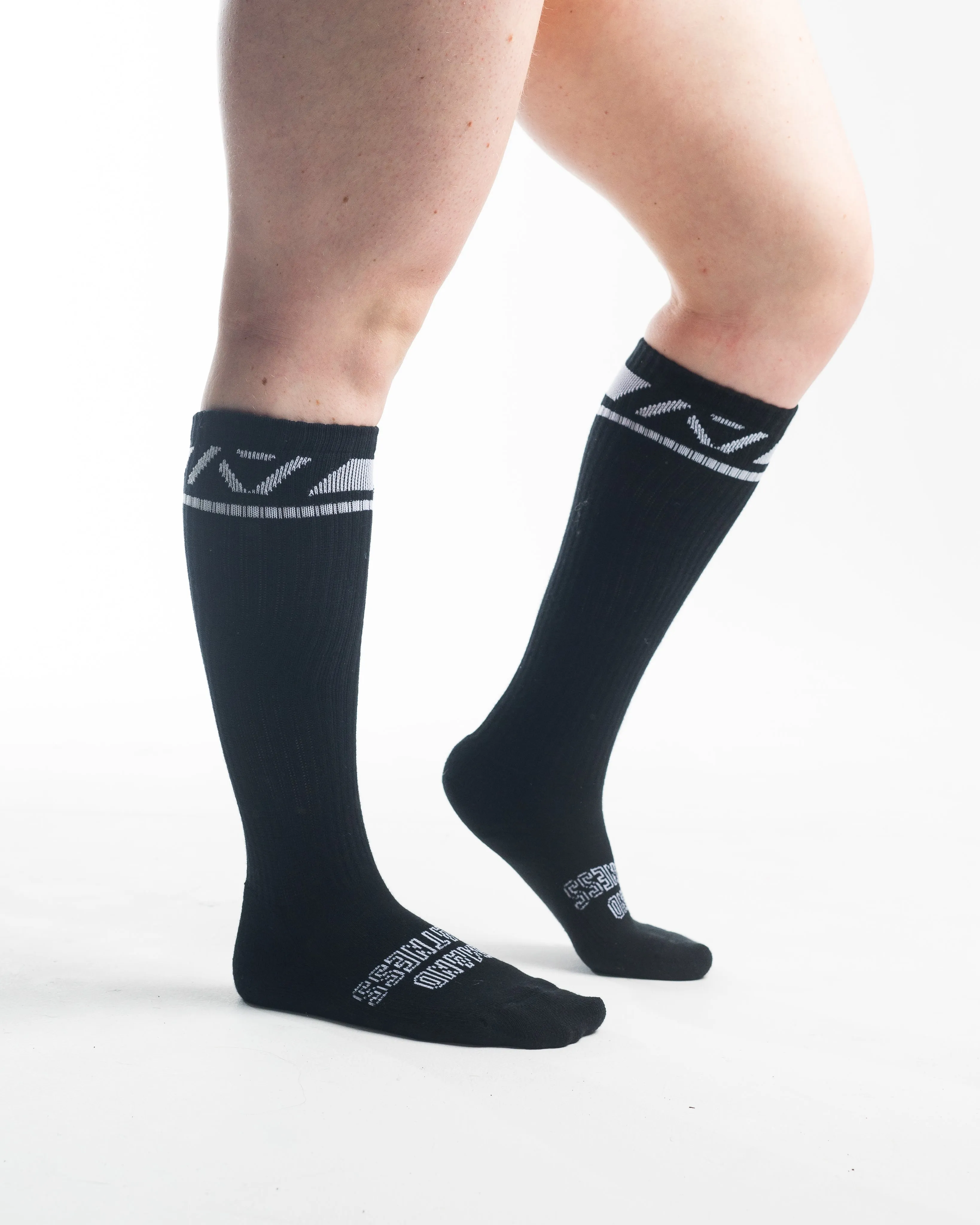 Deadlift Socks - Domino Black