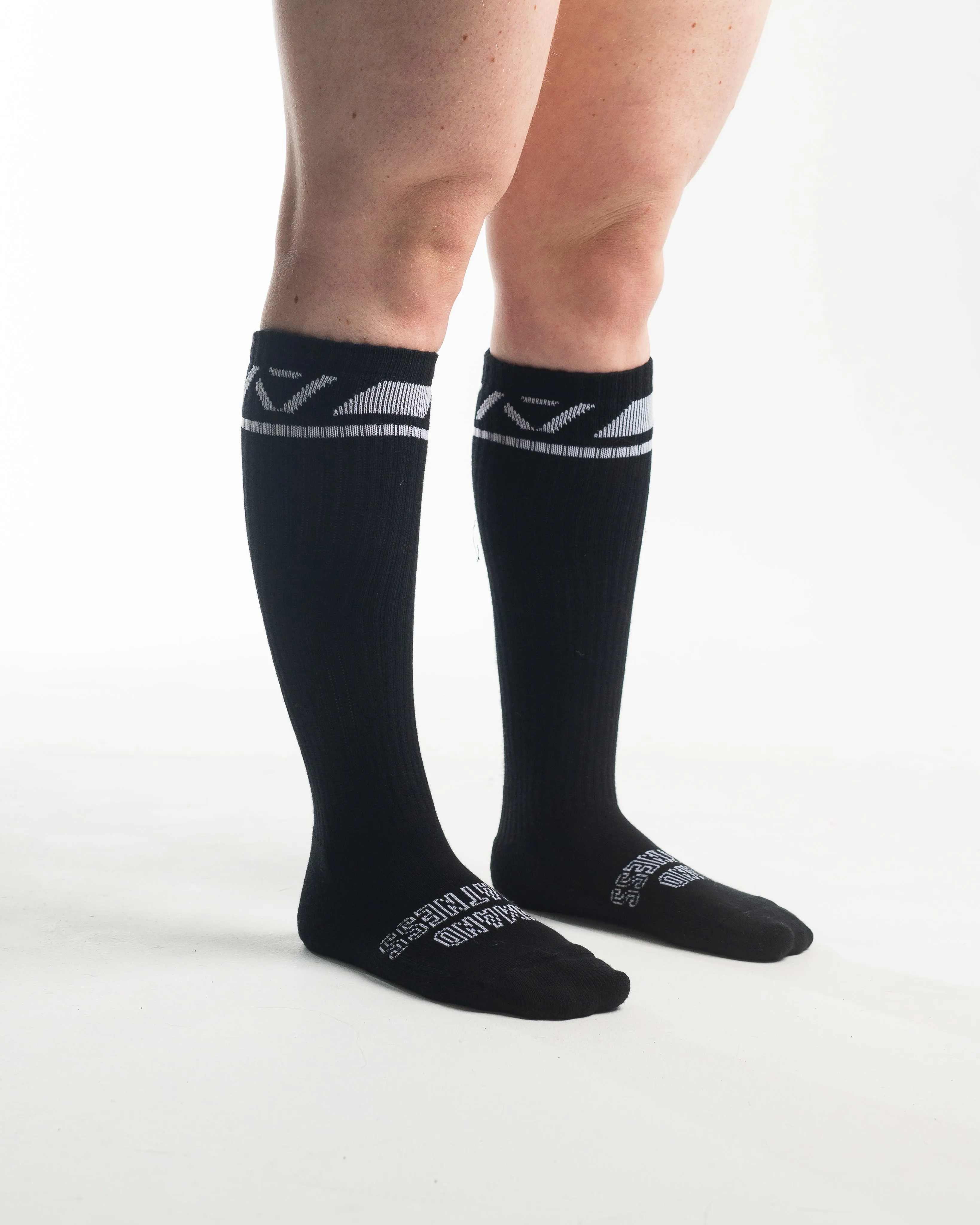 Deadlift Socks - Domino Black