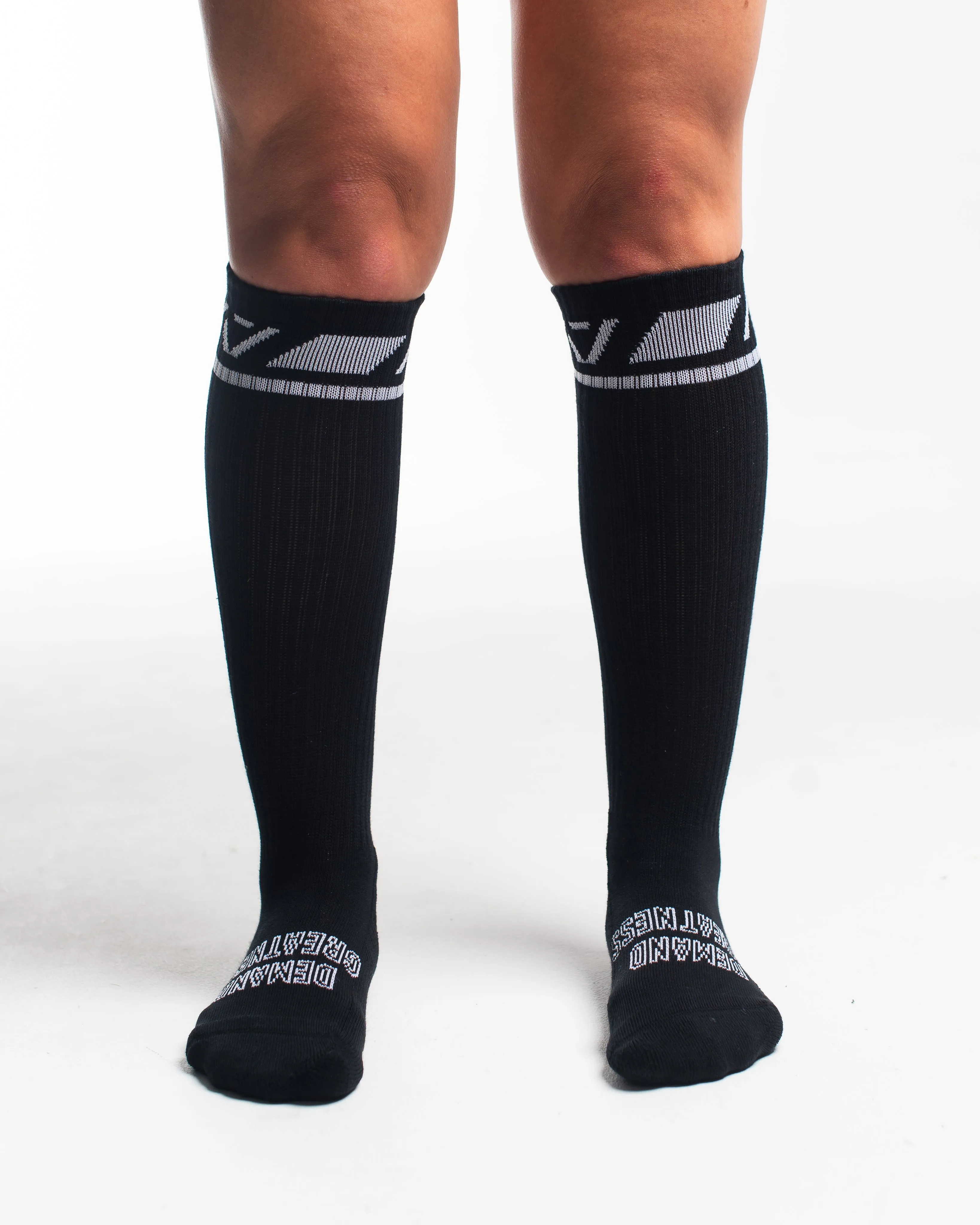 Deadlift Socks - Domino - Black