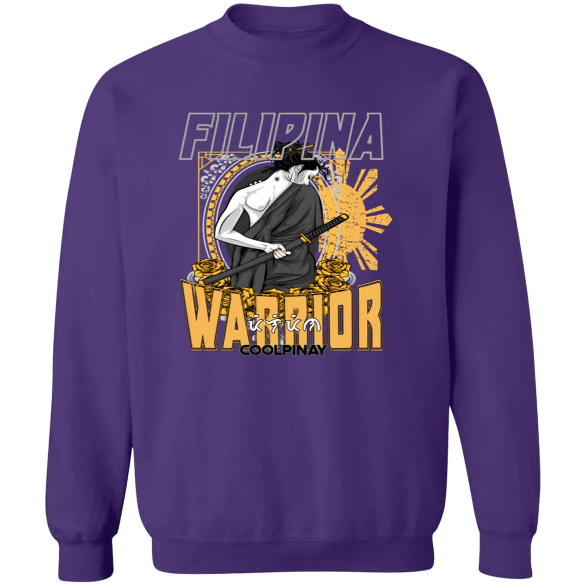 Filipina Warrior Samurai Unisex Crewneck Pullover Sweatshirt