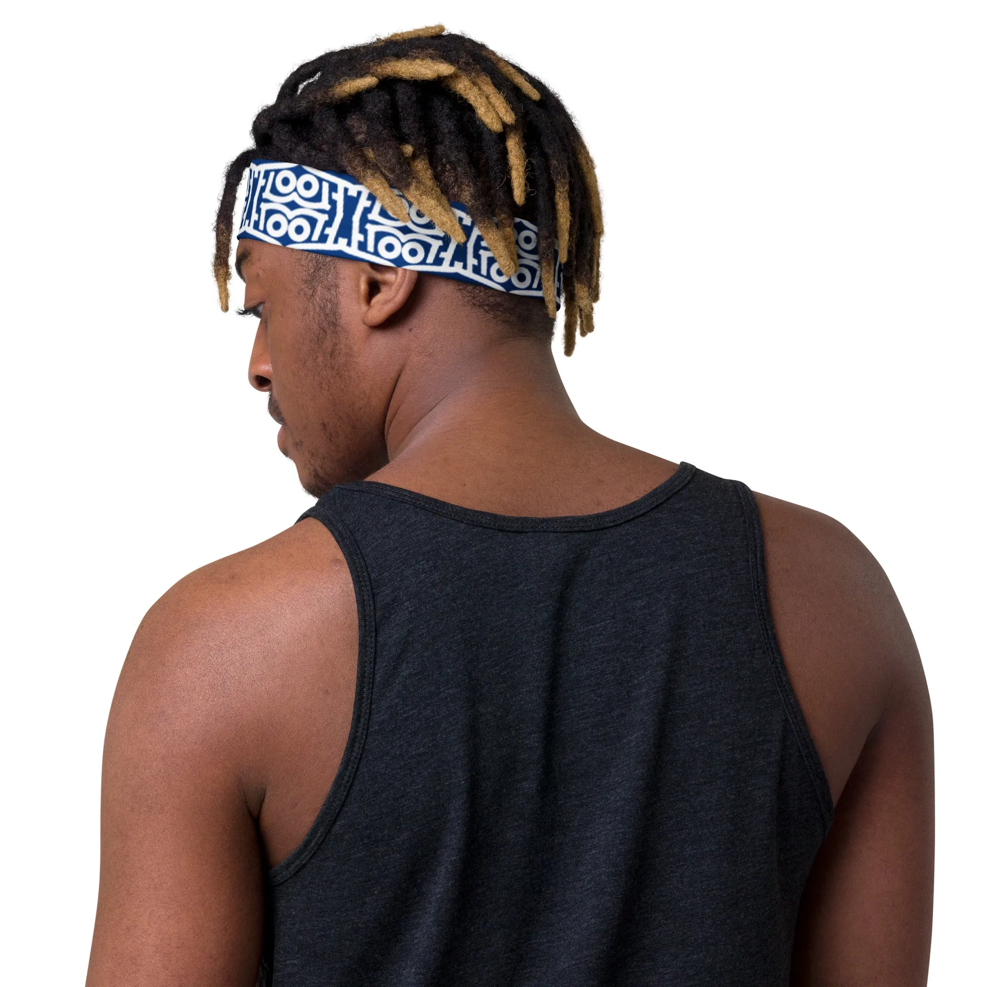 FLO Headband (Navy Blue & White)