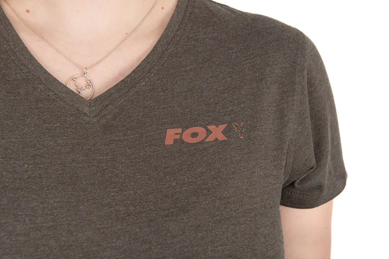 Fox Womens V Neck T