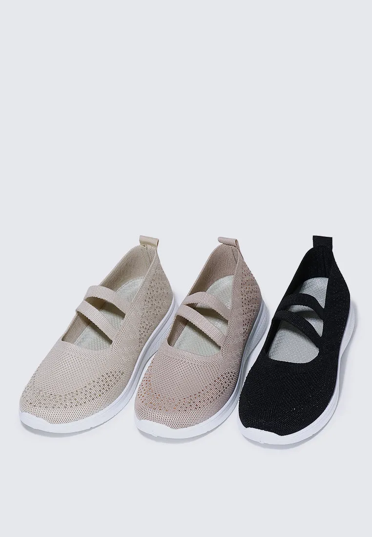Gentle Walk Comfy Sneakers In Black