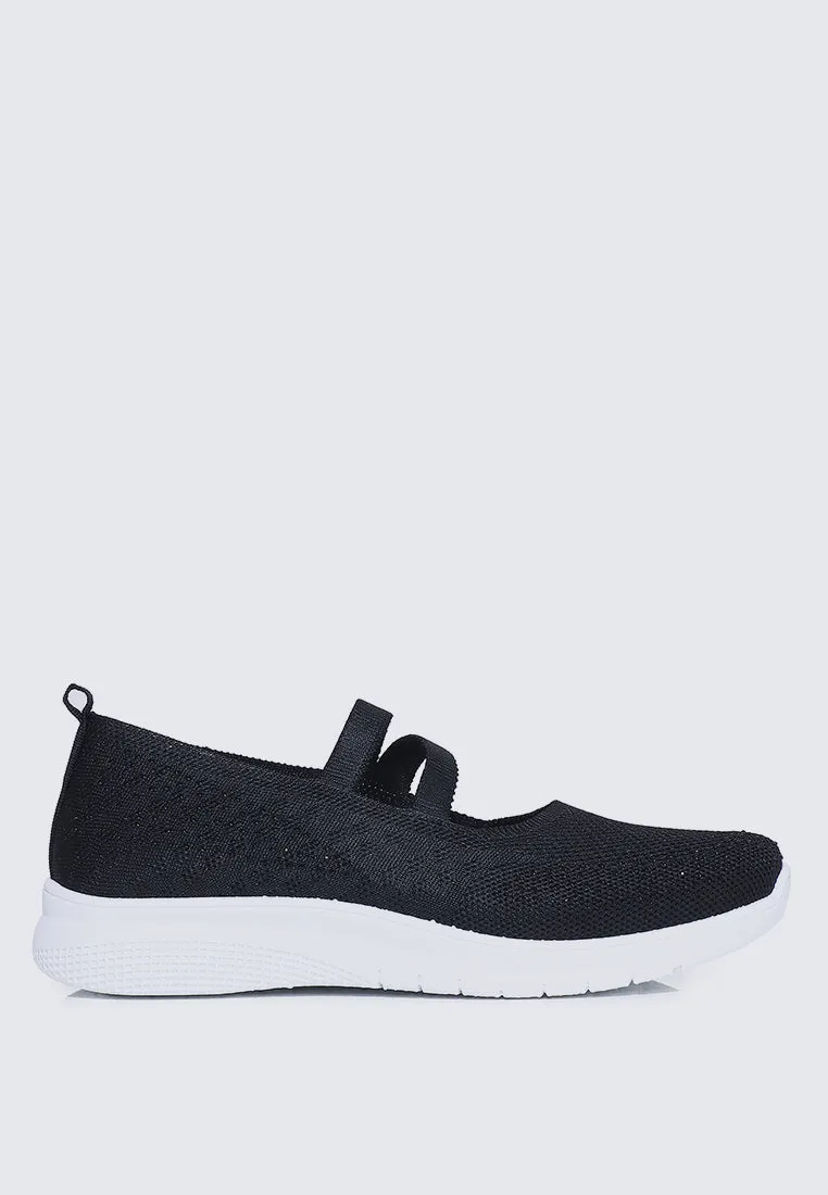 Gentle Walk Comfy Sneakers In Black