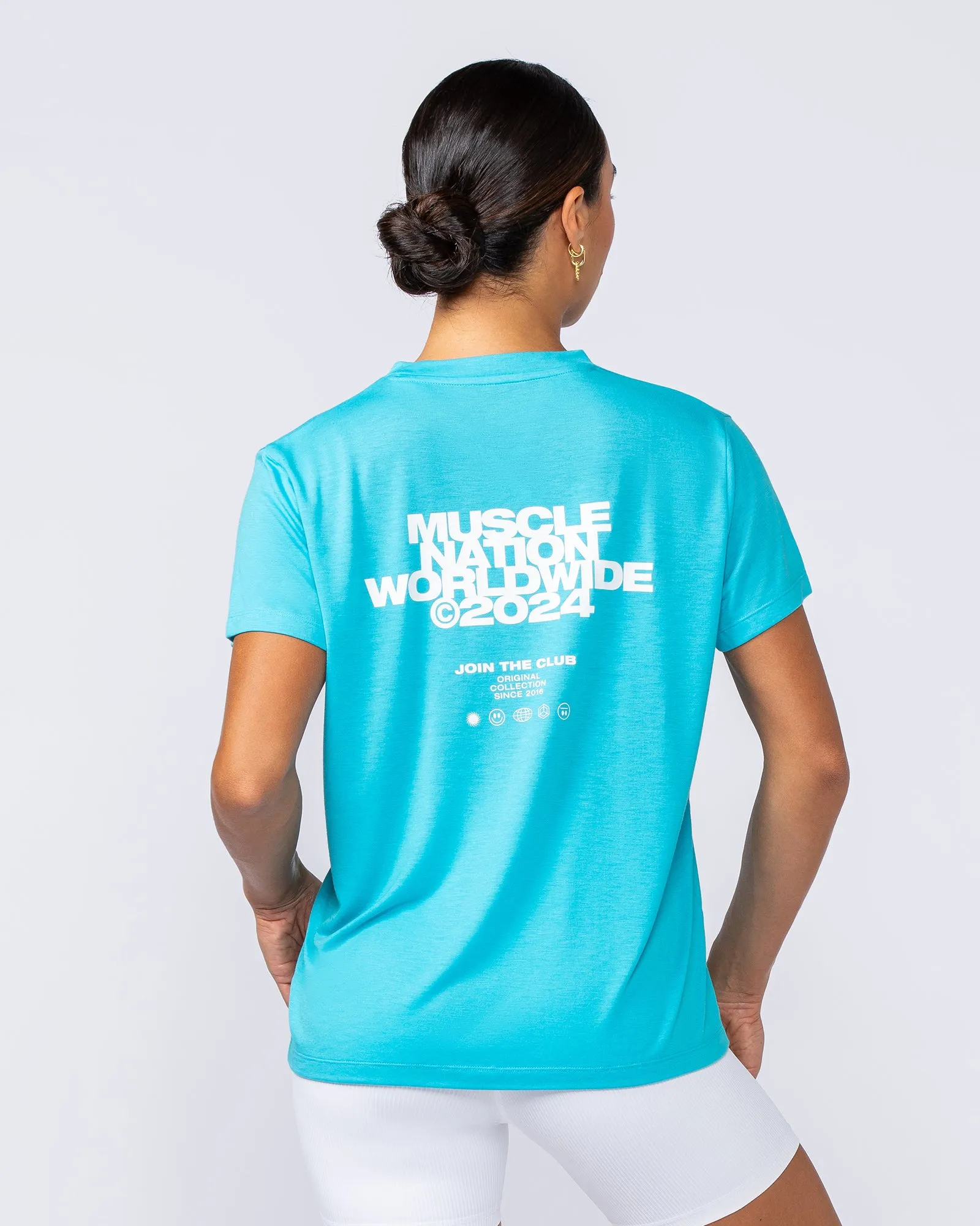 Global Training Tee - Capri Blue