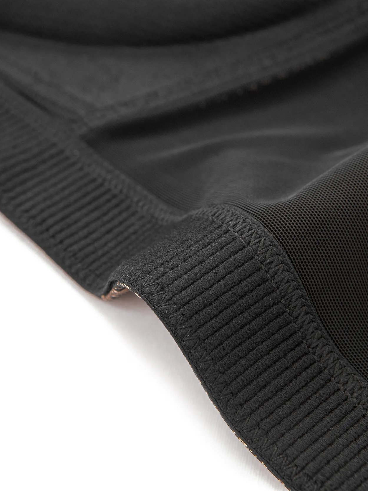 High Impact Sparkly Padded Racerback Bras Black