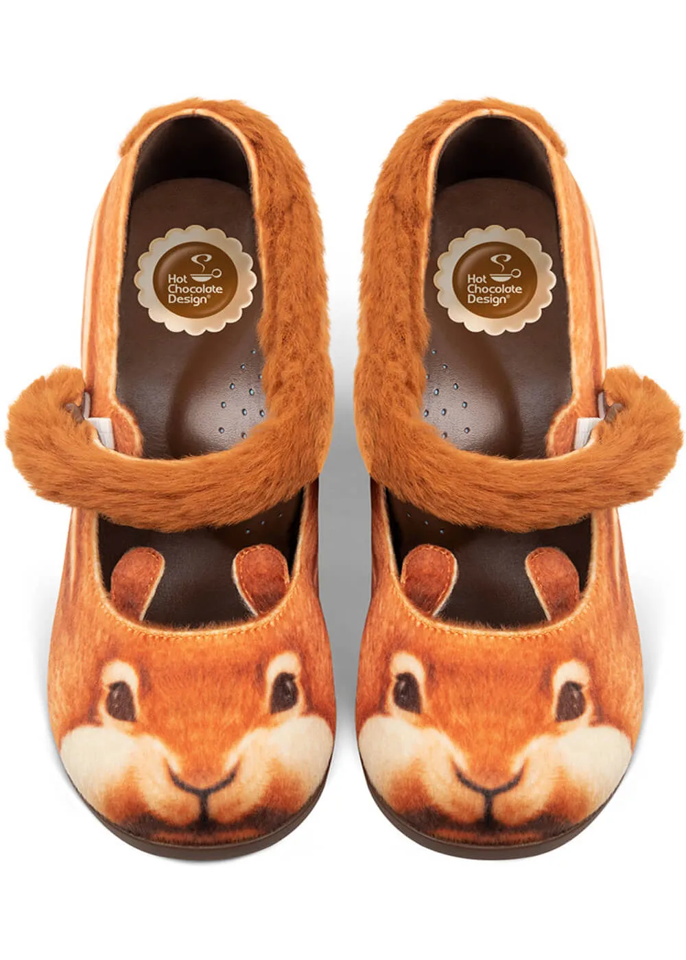 Hot Chocolate Design Nutty Cheecks Squirrel Pumps Brown
