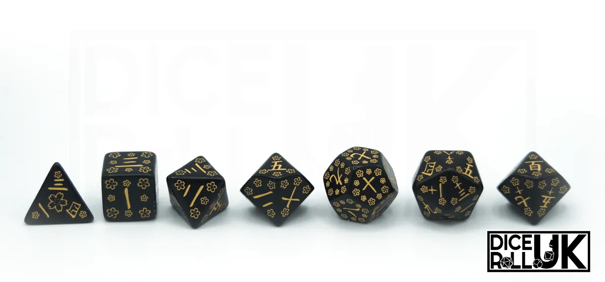 Japanese Dice Set - Deep Night Firefly