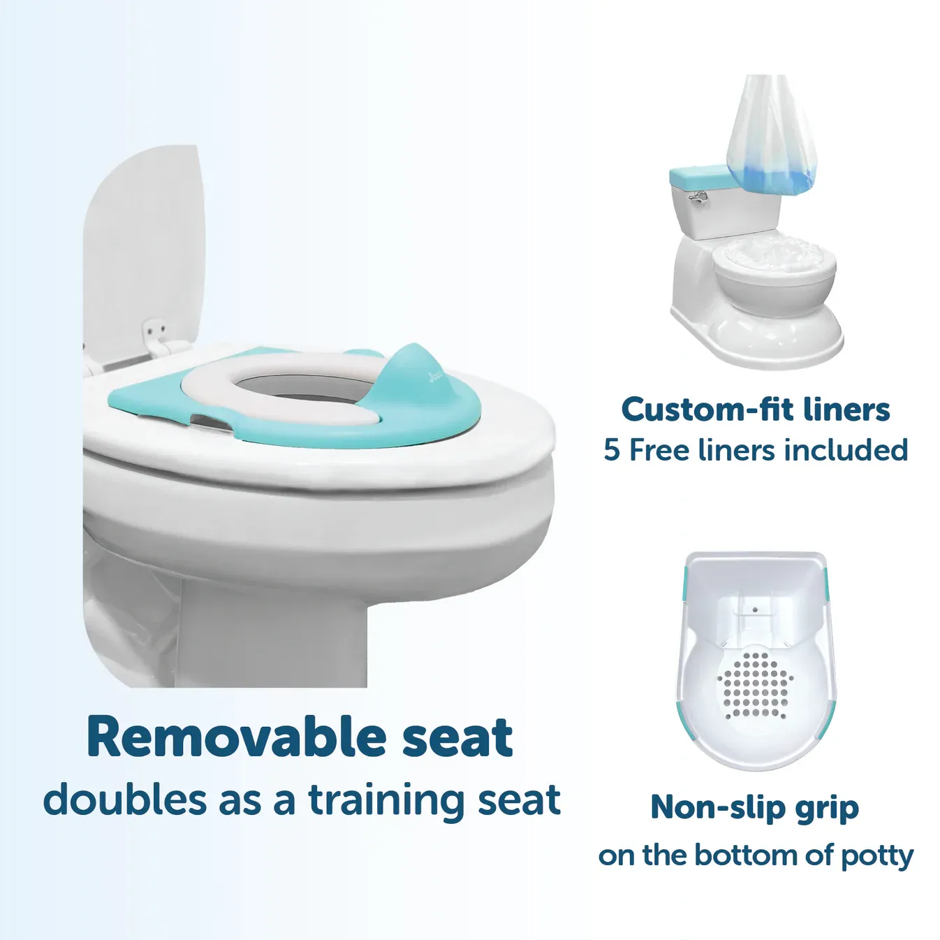 Jool Baby Real Feel Potty Chair - Gray