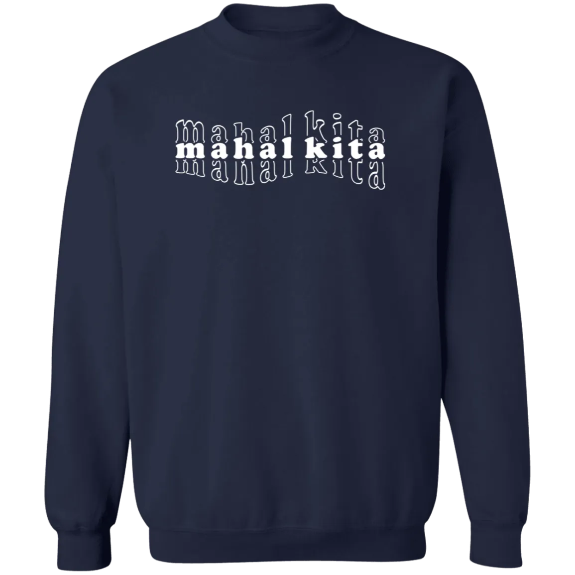 Mahal Kita Mesh Warp Unisex Crewneck Pullover Sweatshirt