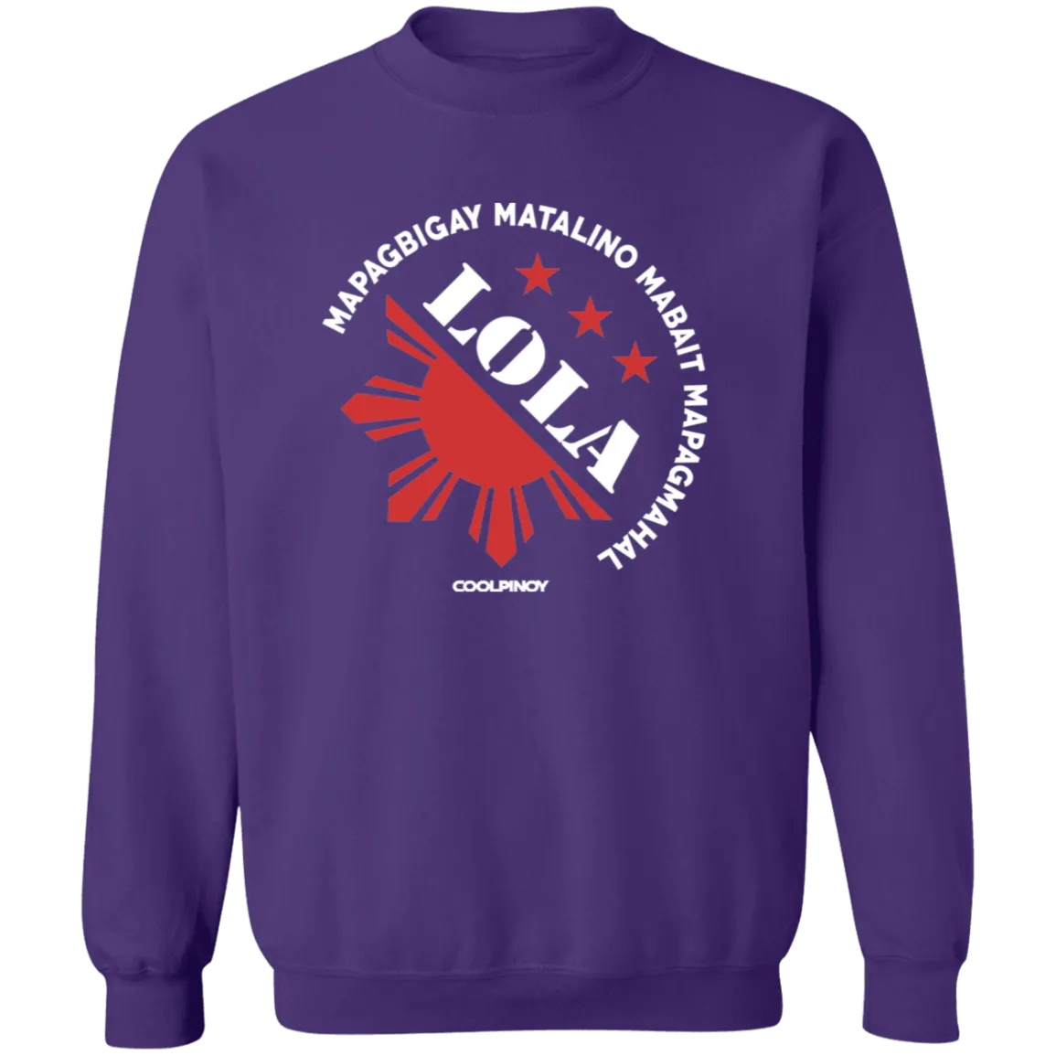 Matalino Mapagmahal Lola Unisex Crewneck Pullover Sweatshirt
