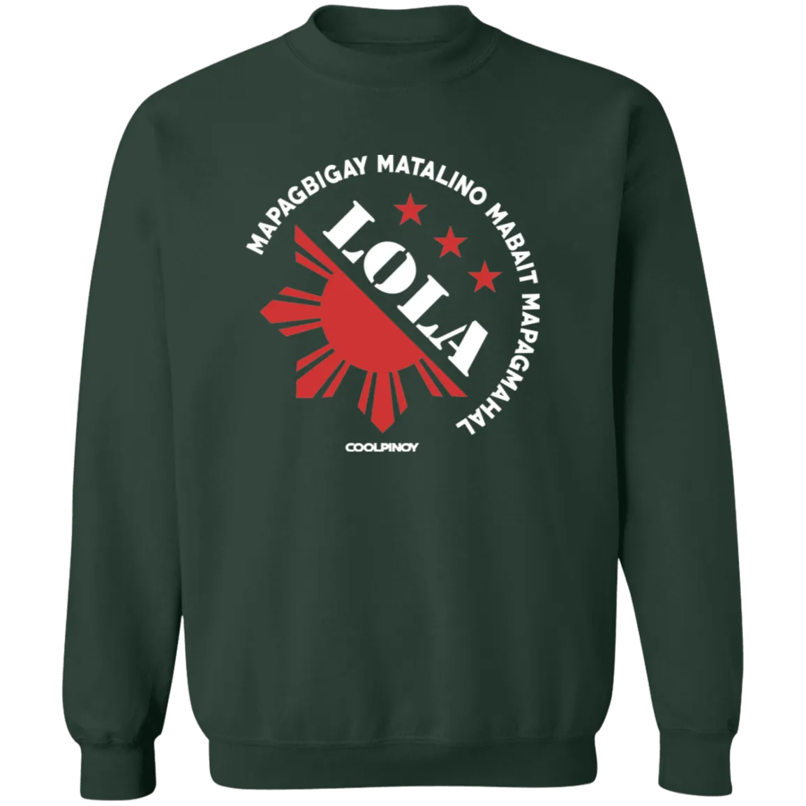Matalino Mapagmahal Lola Unisex Crewneck Pullover Sweatshirt