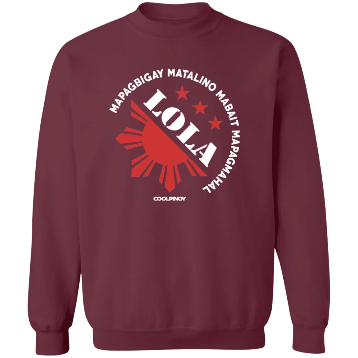 Matalino Mapagmahal Lola Unisex Crewneck Pullover Sweatshirt