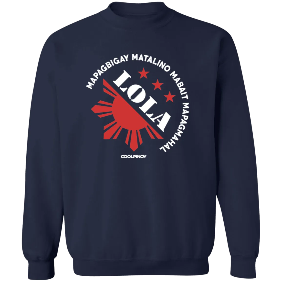 Matalino Mapagmahal Lola Unisex Crewneck Pullover Sweatshirt