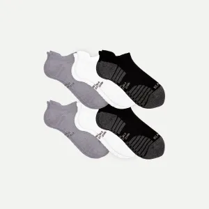 Men's Ankle Essentials: 6-Pack Mid-Weight Comfort Socks