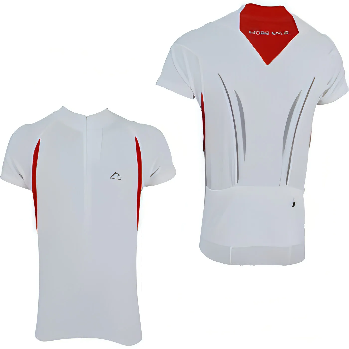 More Mile Short Sleeve Half Zip Mens Cycling Jersey - White