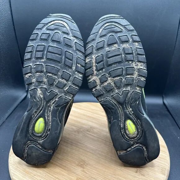 Nike Air Max 97 Men Size 7 Shoes Black Yellow Sneakers DX4235-001