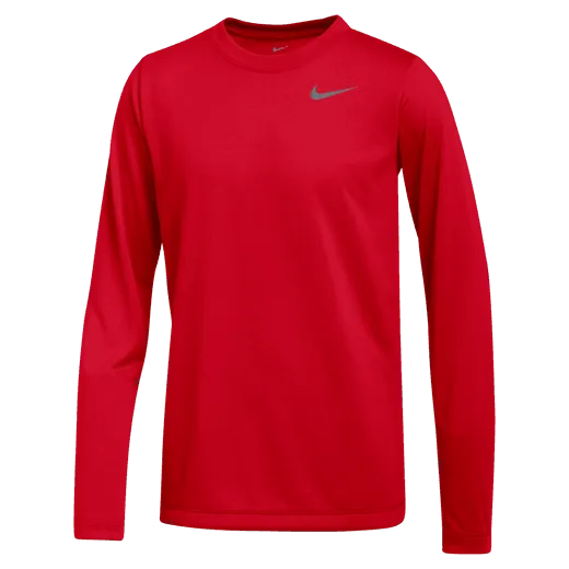 Nike Kid's Team Legend Long Sleeve Crew (Standard Fit)