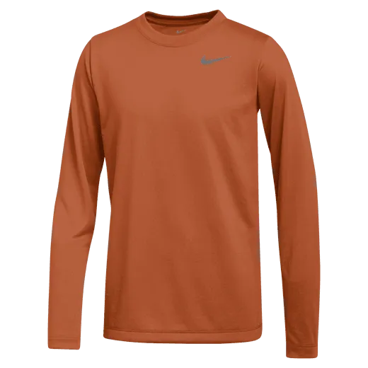 Nike Kid's Team Legend Long Sleeve Crew (Standard Fit)