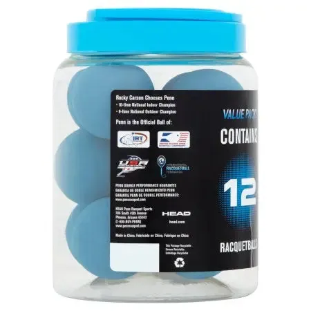 Penn Ultra-Blue Racquetballs | Handballs Giant Can