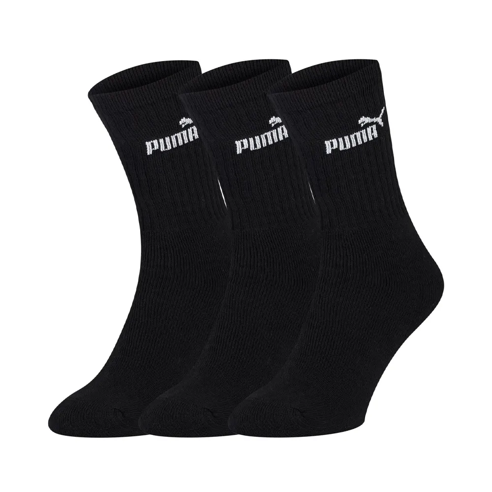 Puma Crew Sock 3 Pack Black