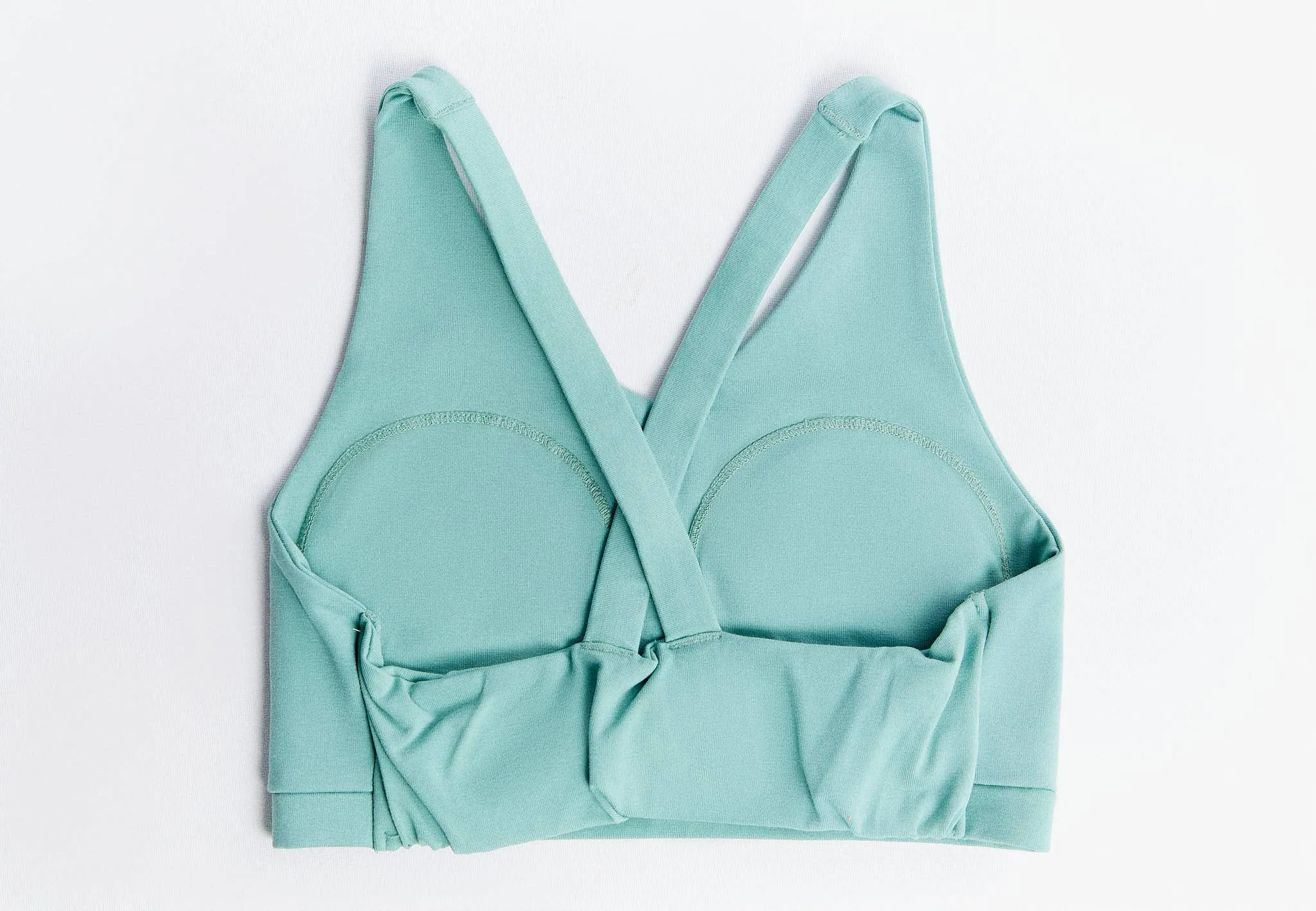 Recycled Polyester Padded V-neck Sports Bra