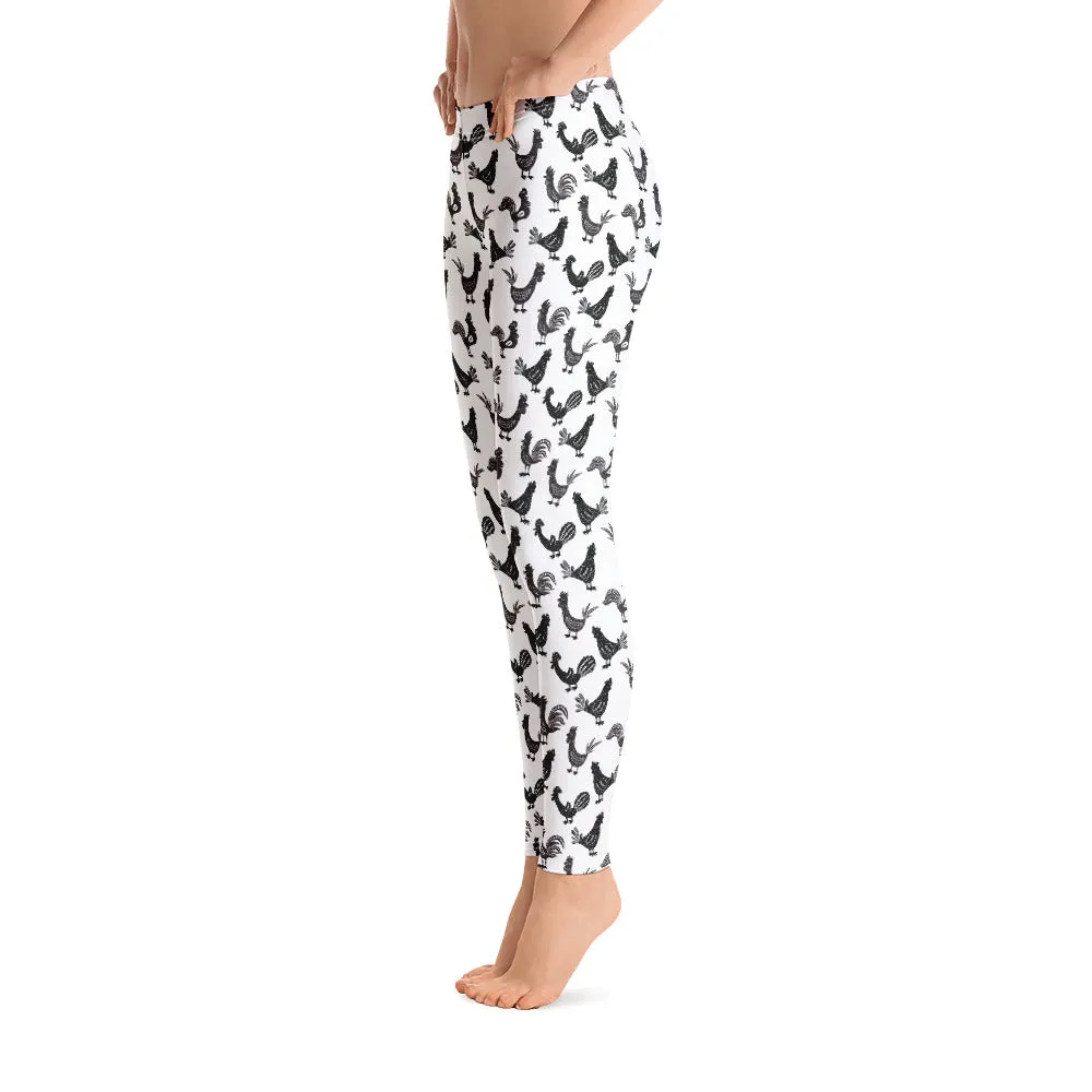 Repeating Roosters Women's Leggings