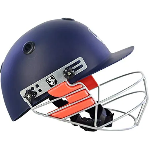 SG Test Youth Thigh Pads, Youth&SG Optipro Cricket Helmets, Medium, Navy Blue