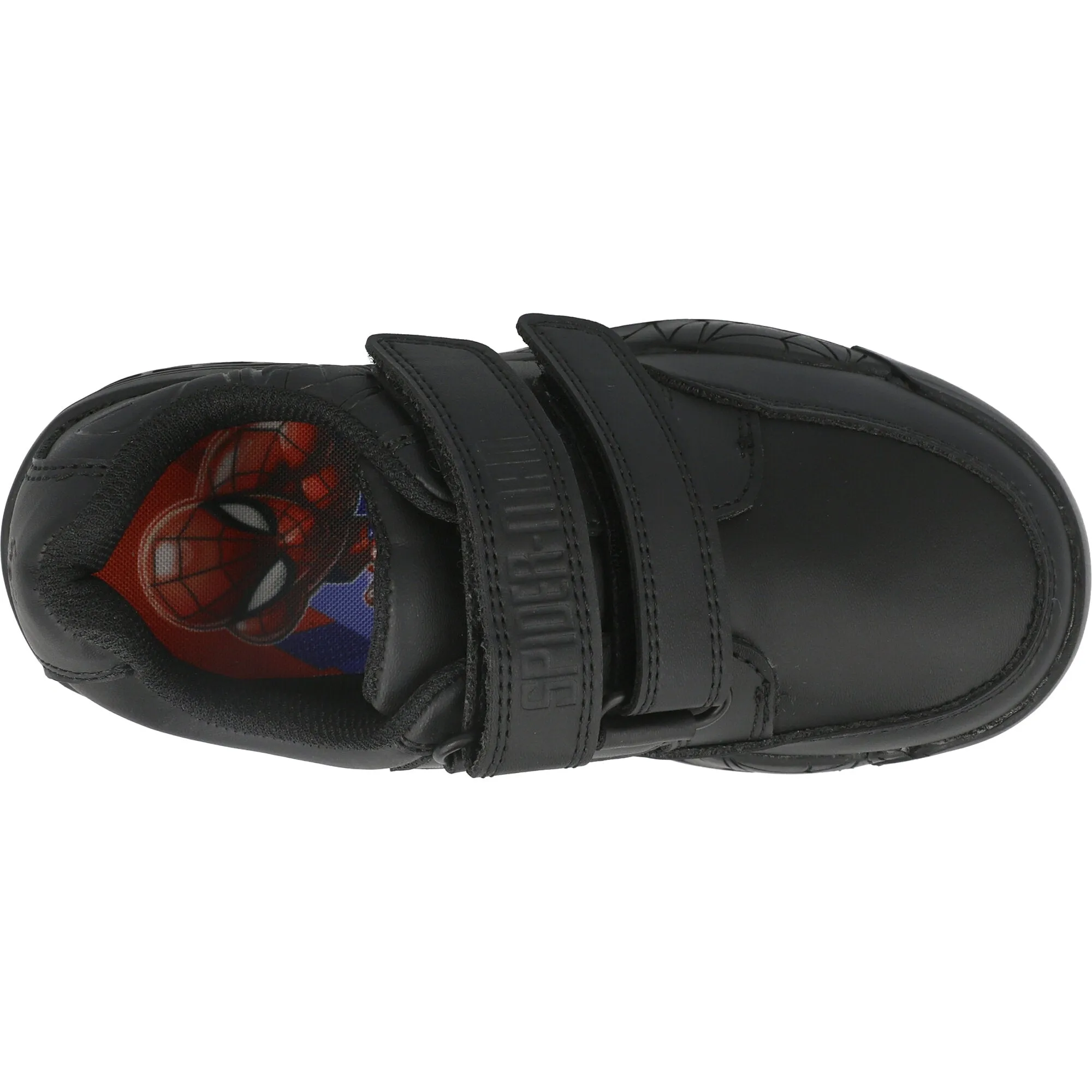 Spiderman Black Kids' Trainers with Easy Fasten Straps