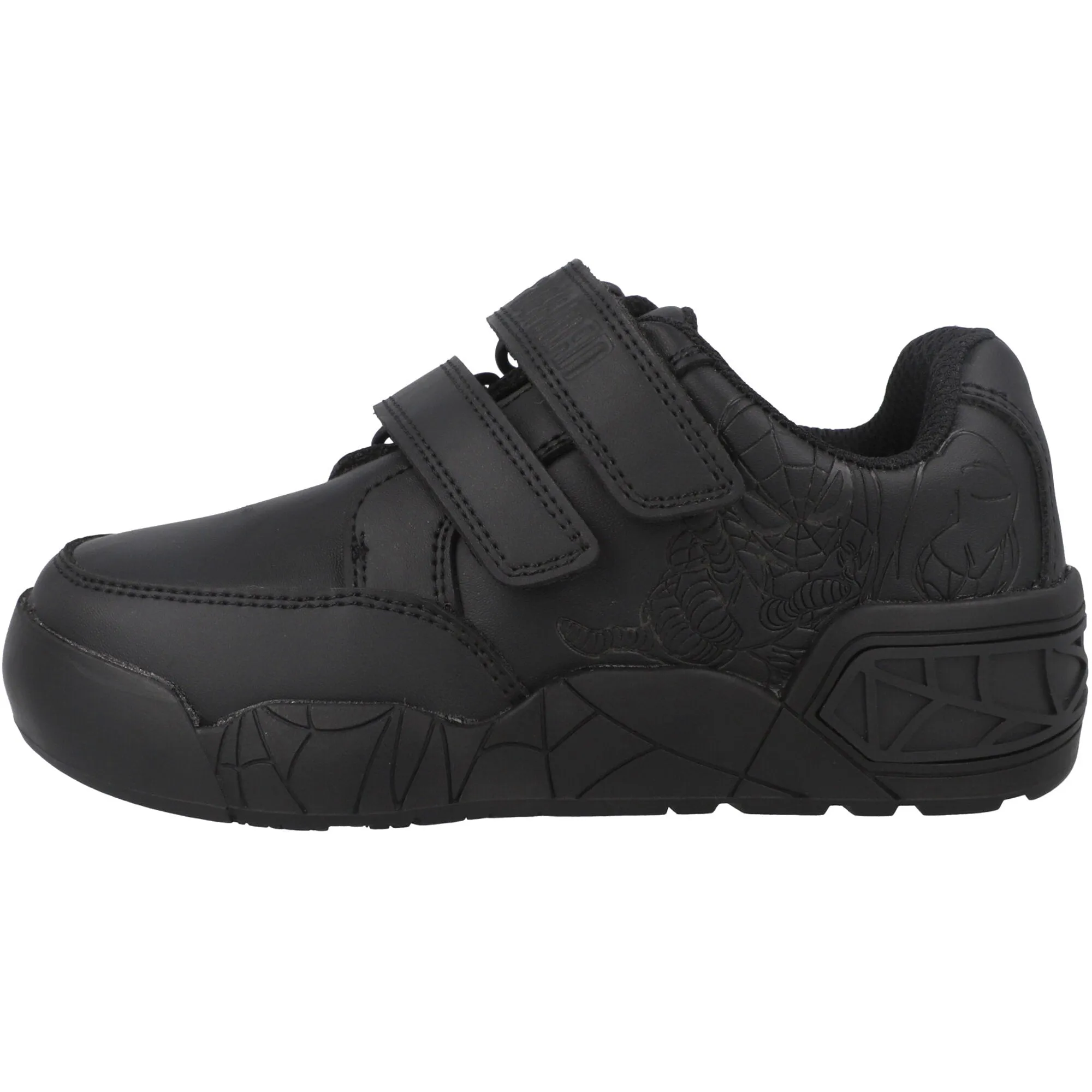 Spiderman Black Kids' Trainers with Easy Fasten Straps