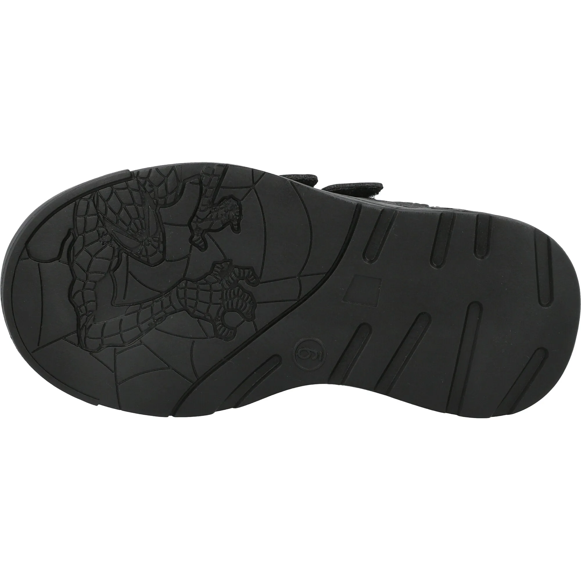 Spiderman Black Kids' Trainers with Easy Fasten Straps