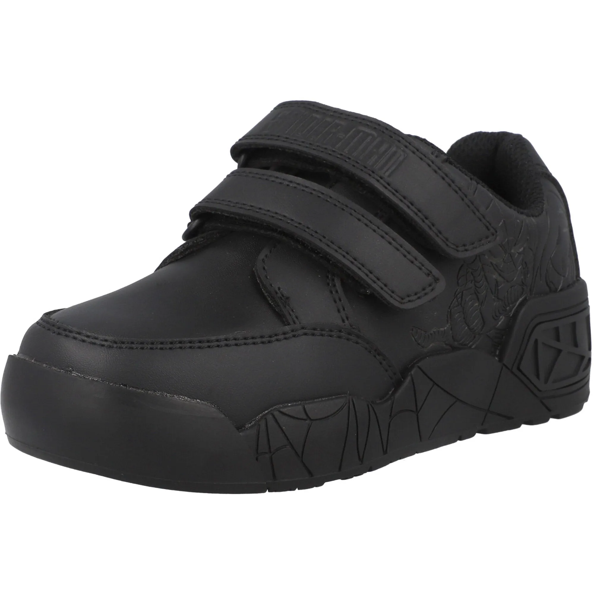 Spiderman Black Kids' Trainers with Easy Fasten Straps