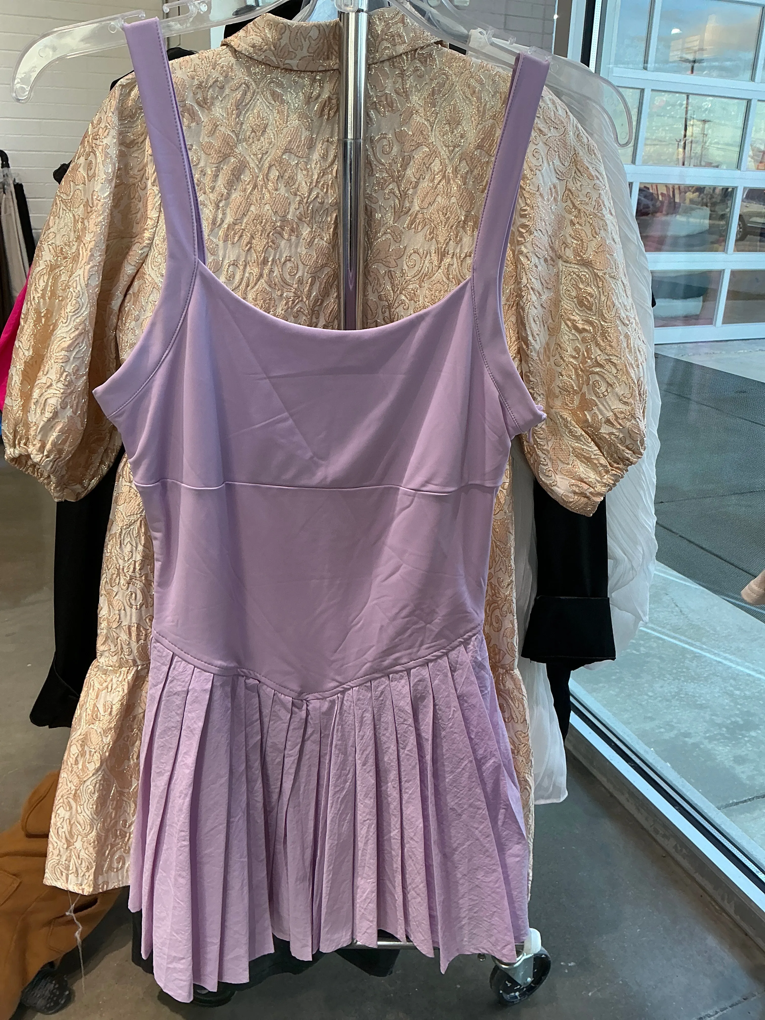 Sporty Pleated Romper