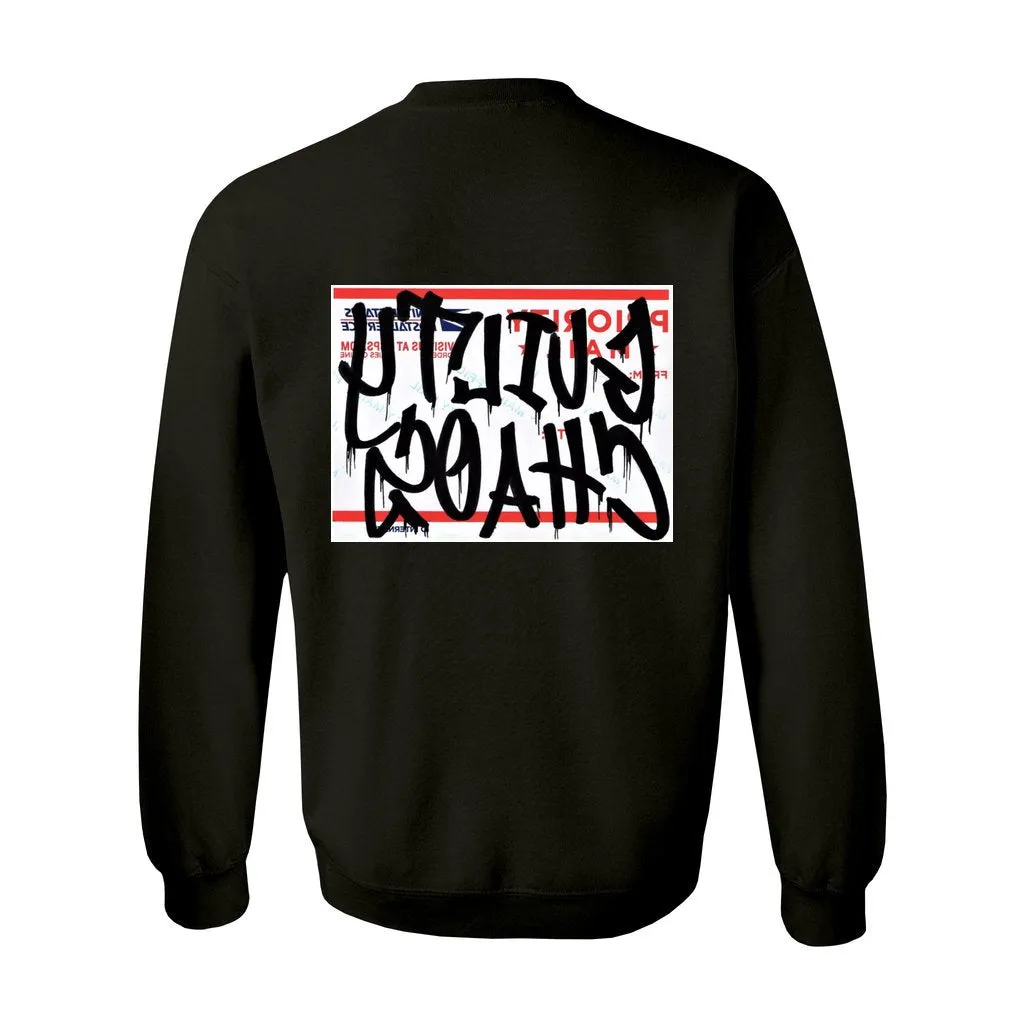 TATTOOED KEWPIE  THROUGH-N-THROUGH CREWNECK