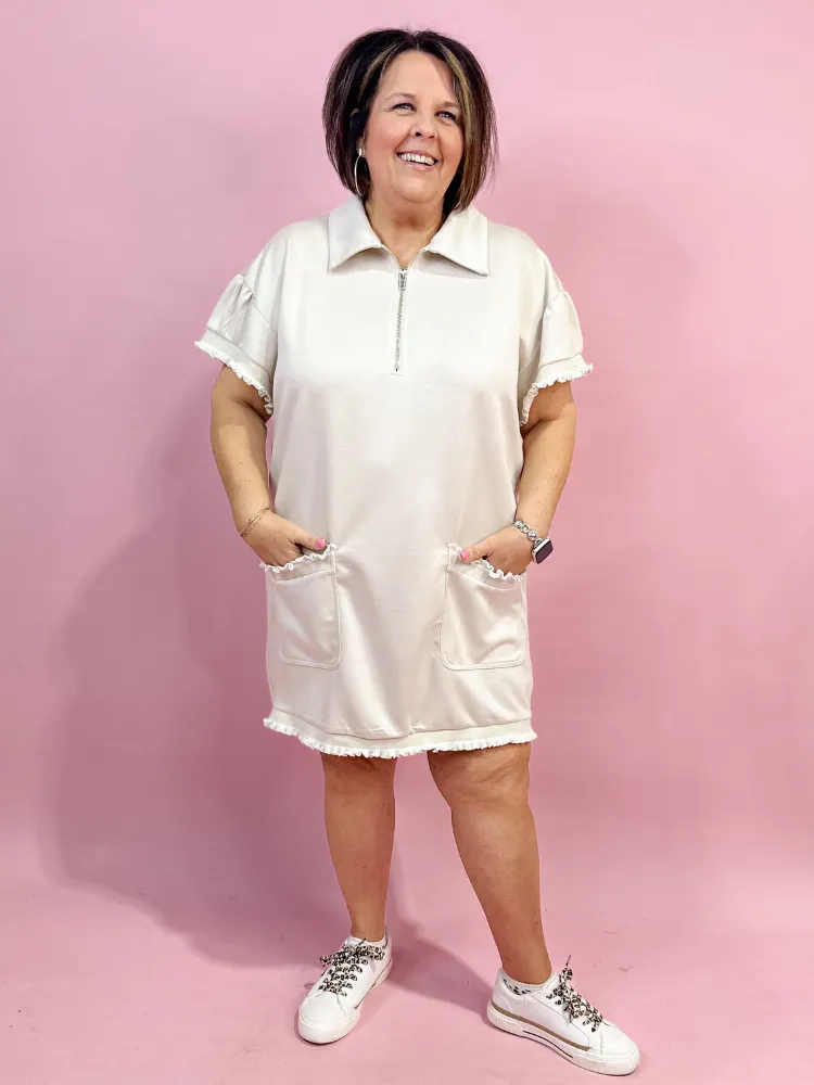 The Danni Dress - Ecru