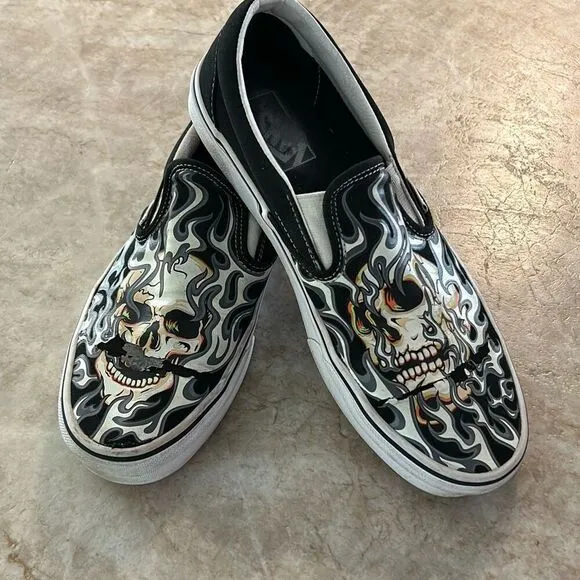 VANS Flame Skull Sneakers