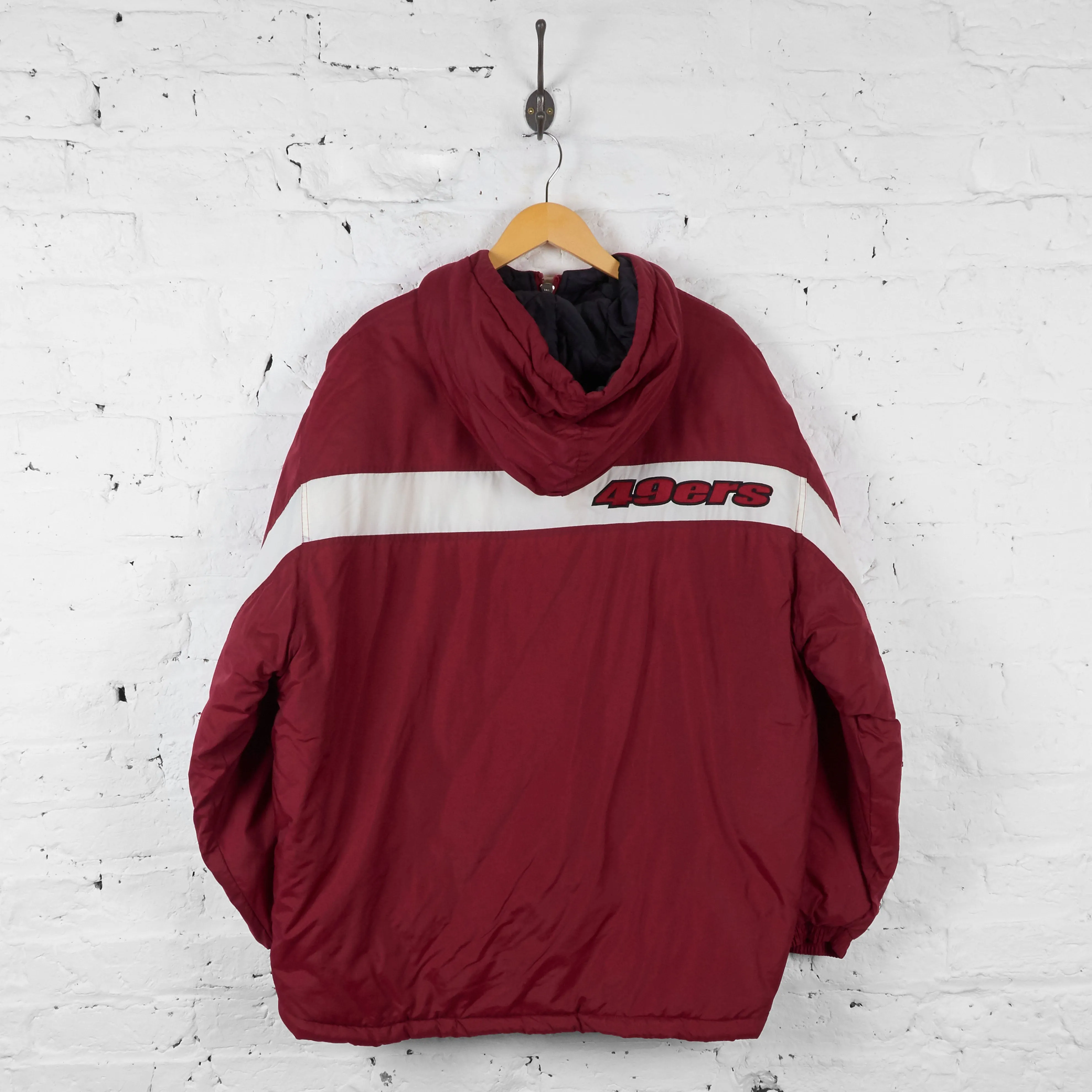 Vintage San Francisco 49ers NFL Padded Reebok Coat - Red - XL