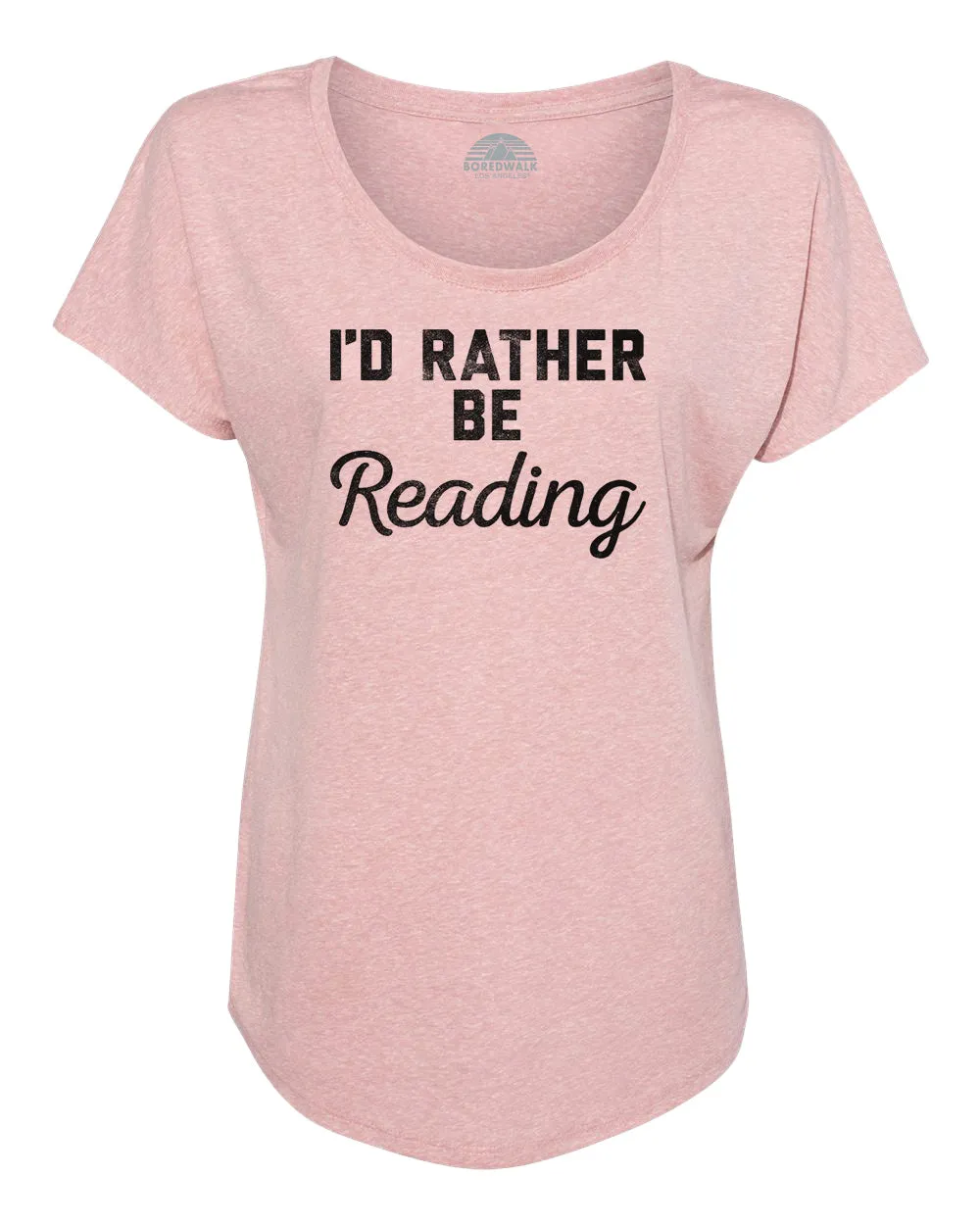 Women's I'd Rather Be Reading Scoop Neck T-Shirt