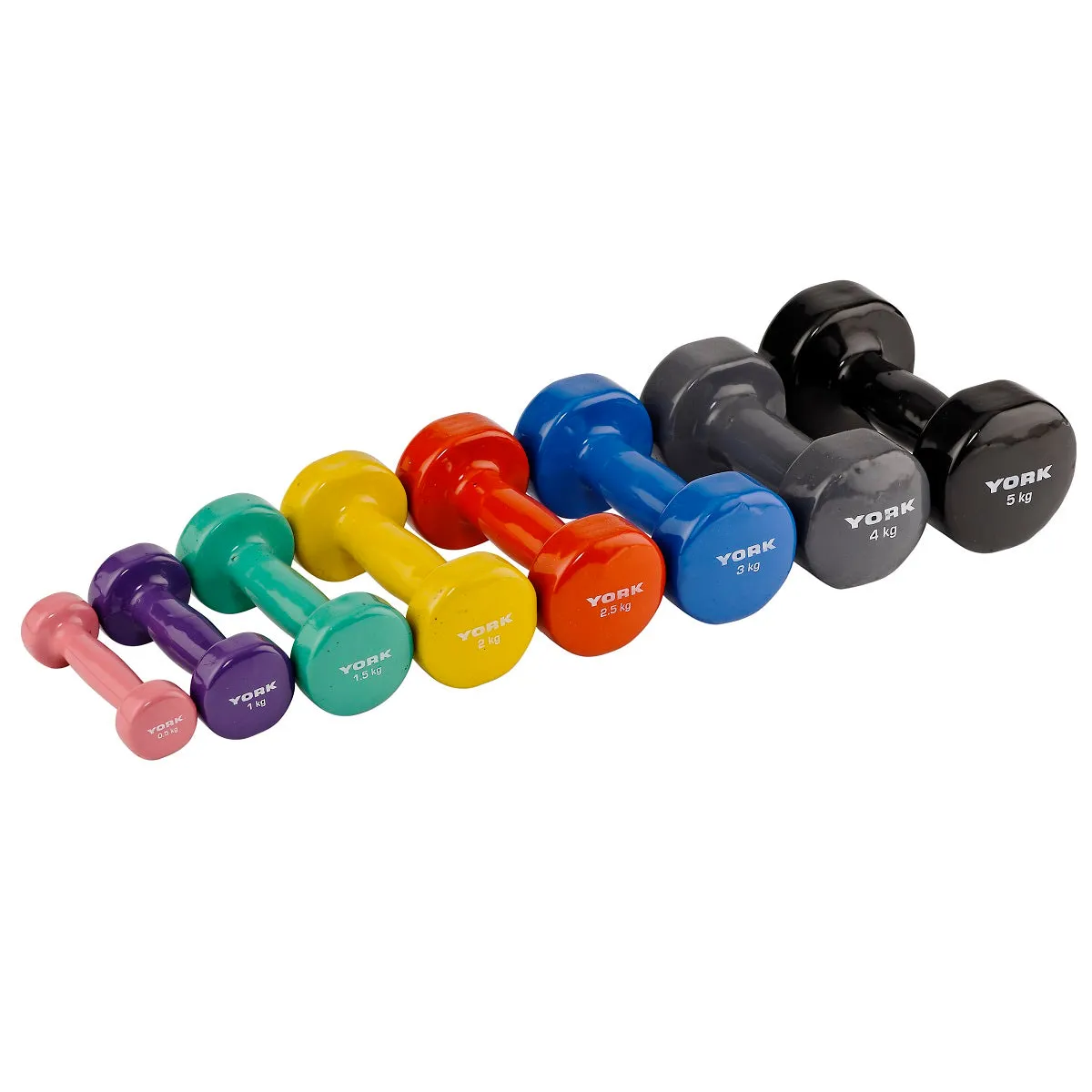 York Fitness Vinyl Dipped Dumbbells (Fitbells)