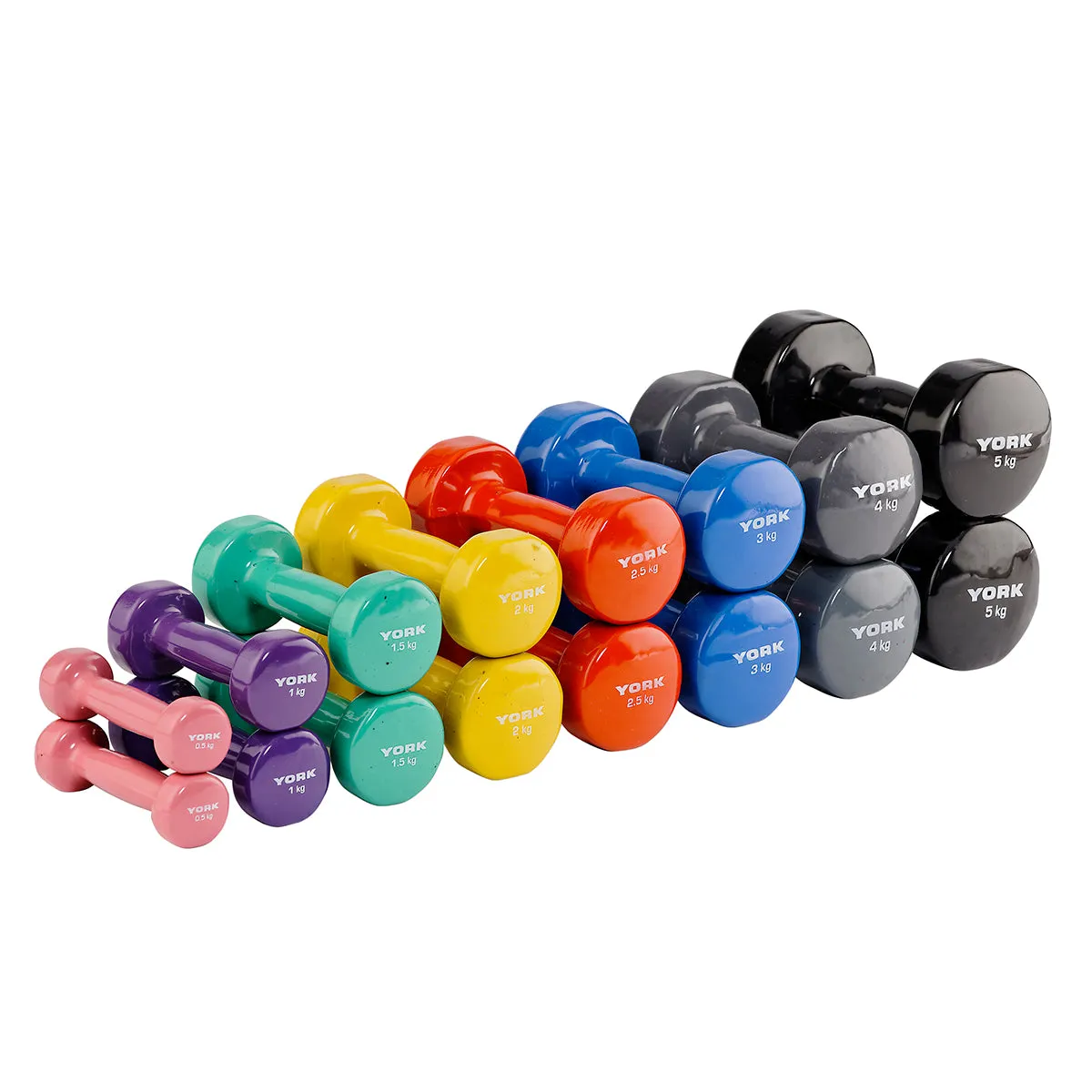 York Fitness Vinyl Dipped Dumbbells (Fitbells)